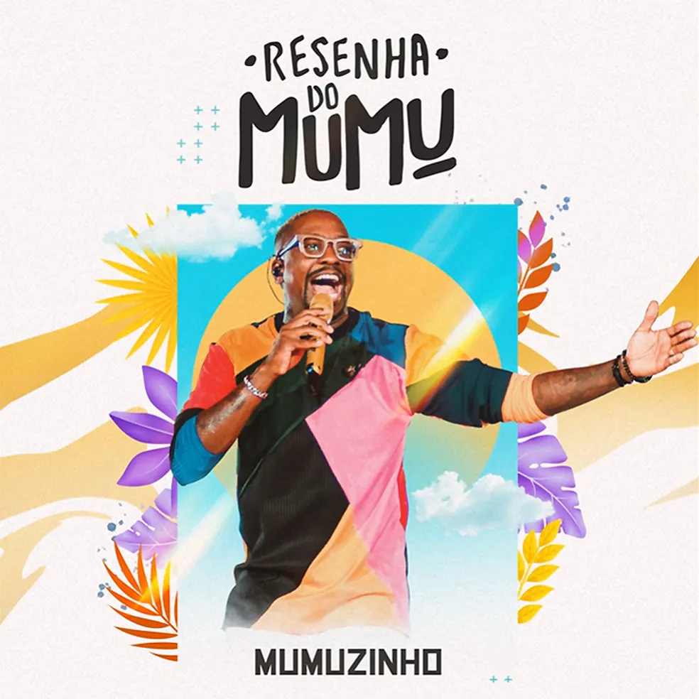 Mumuzinho sorrindo na capa do álbum Resenha do Mumu 10 Anos