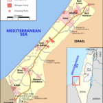 Hamas anuncia dissolução do comitê que administra Gaza Mapa da Faixa de Gaza com principais cidades e pontos de passagem