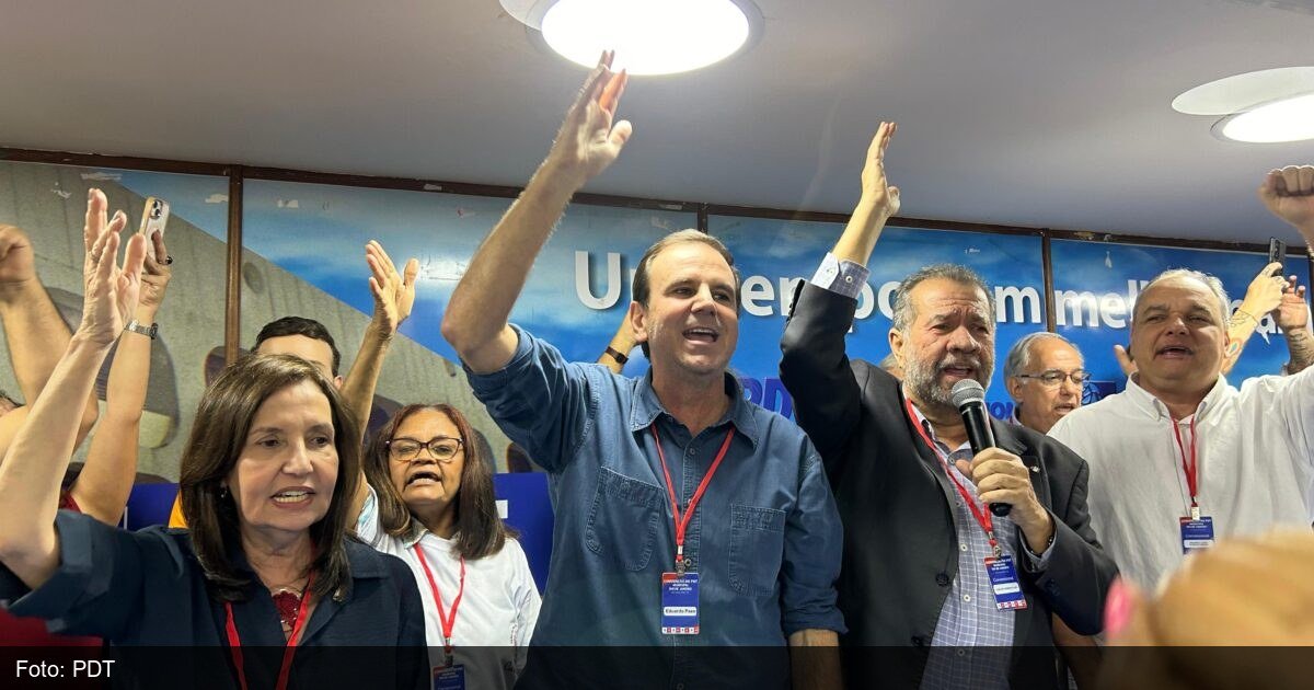 Convenção do PDT em apoio a Eduardo Paes