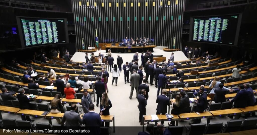 Sessão na Câmara dos Deputados