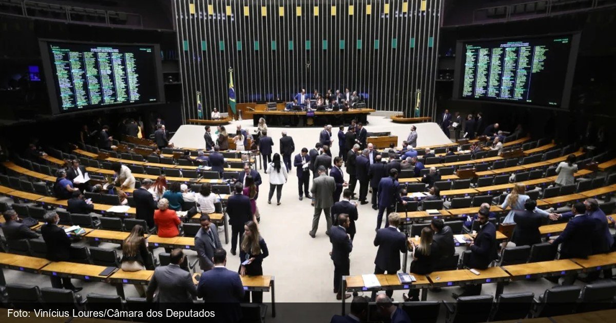 Sessão na Câmara dos Deputados