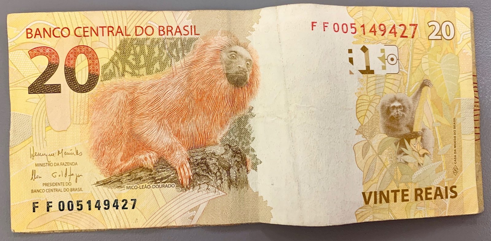 Nota de vinte reais do real brasileiro
