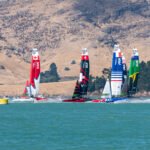 Fórmula 1 da Vela: o que ficou da estreia do SailGP no Rio e o que vem pela frente Catamara F50 do SailGP navegando sobre foils em alta velocidade